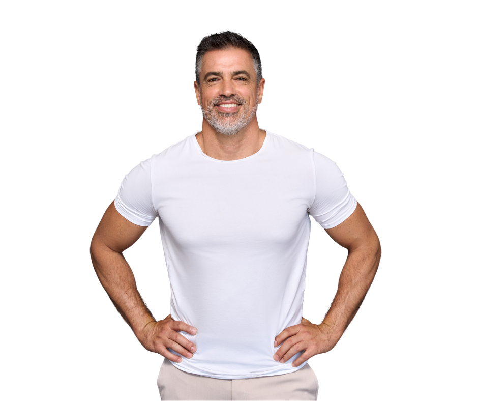 Man optimizing his health